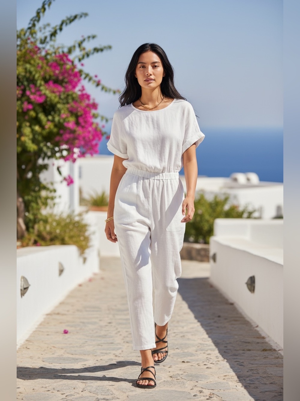 NWT RUMER LOULOU JUMPSUIT in White size small